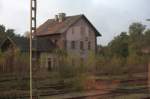 Der zum Haltepunkt degradierte  Bahnhof  Tuplice , wird am 17.10.2014 um 11:55 Uhr vom EC Wawel nach Wroclaw durchfahren.