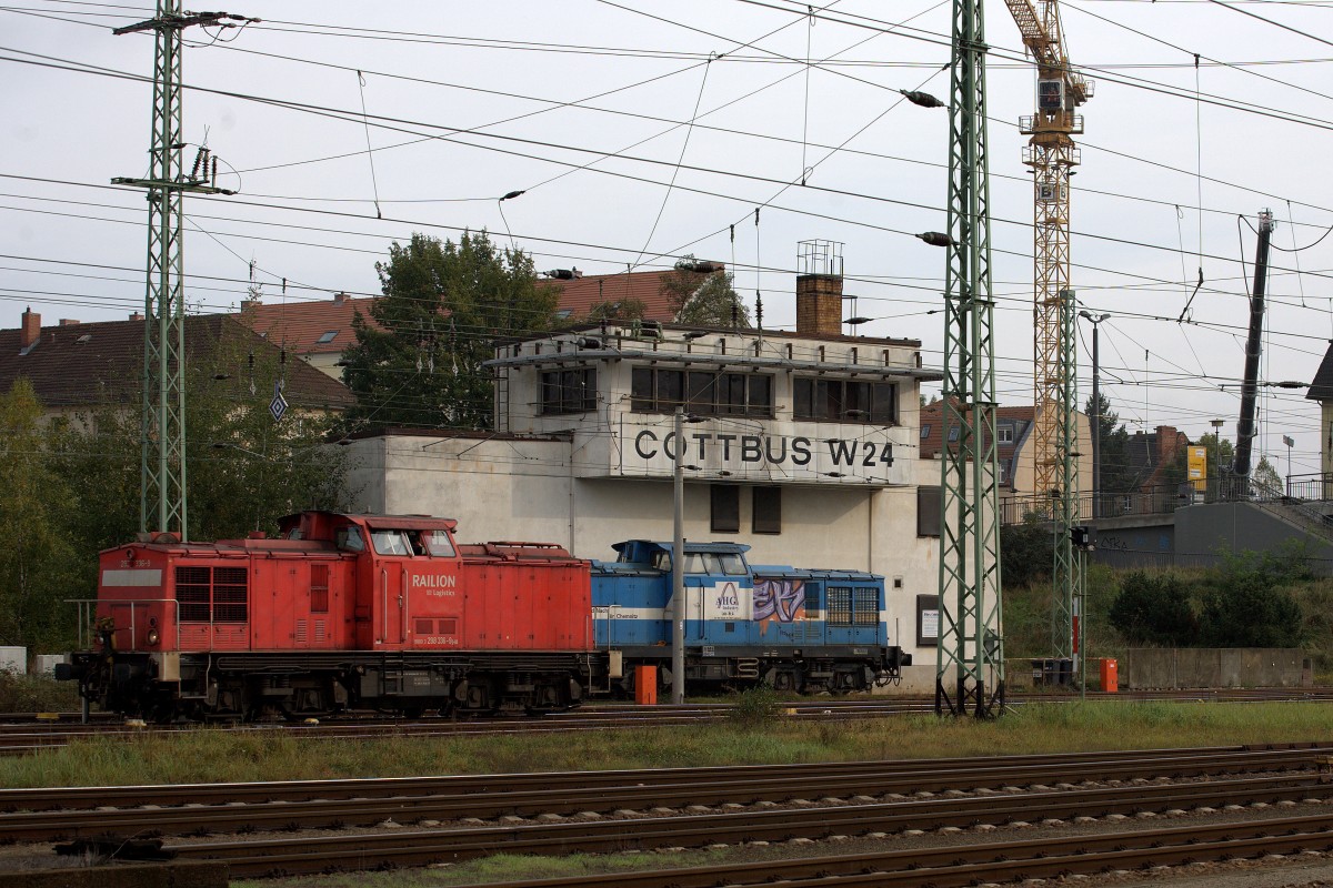 Stellwerk W24 in Cottbus.17.10.2014  10:45 Uhr.