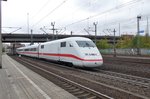 ICE 402 036 verlässt am 28 April 2016 Hamburg-Harburg.