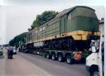 mukran/323187/ins-eisenbahnmuseum-nach-prora-wurde-diese Ins Eisenbahnmuseum nach Prora wurde diese russische TE109 per Schwerlasttransporter im August 1999.So kam der Transport wenige Meter an meinem damaligen Wohnsitz durch Mukran.