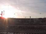 Einer der Drei alten Ringlokschuppen von Stralsund am 25.12.2015.