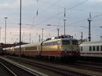 113 309 mit dem AKE Rheingold am 14.5.2016 im Stralsunder Hbf abgestellt.