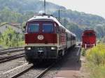 Am 07.09.13 ging es mit dem Eisenbahnmuseum Leipzig und der LEG 132 158 nach Meiningen zu den XIX Dampfloktagen.