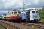 In der Lokaufstellung zur Lokparade beim Sommerfest in Koblenz am 18.06.2016 standen E10 1309 und 139 133 (Lokomotion) nebeneinander.