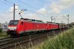 Kohlezug mit 189 085 verlsst am 18 Juli 2016 Venlo.