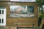 Dieses Gemälde vom Bahnhof Göhren hing in Göhren an einem Haus