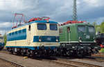 In der Lokaufstellung zur Lokparade beim Sommerfest in Koblenz am 18.06.2016 standen 141 248 (Südwestfälisches Eisenbahnmuseum) und 141 228 (Eisenbahnmuseum Darmstadt-Kranichstein)