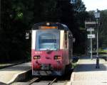 187 018-7 stand am 13.08.2014 im Bahnhof Drei-Annen-Hohne