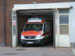 Am 25.August 2012 war Dieser Krankenwagen im Stralsunder Sundkrankenhaus.